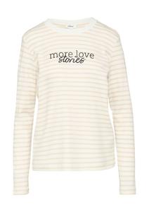 Рубашка s.Oliver, цвет Beige/Ecru