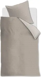 Комплект постельного белья Rivièra Maison Cotton Twisted, цвет песочный, размер 135x200+80x80 Rivièra Maison