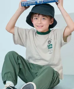 Футболка с коротким рукавом, 100% хлопок, с крупным силуэтом лабрадора, детская и младенческая одежда, весна/лето 2016 Devirock, цвет 023-Cafe-L Gray