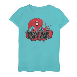 Футболка с рисунком Marvel Medusa для девочек 7–16 лет «Не волнуйтесь о грязных волосах» Marvel