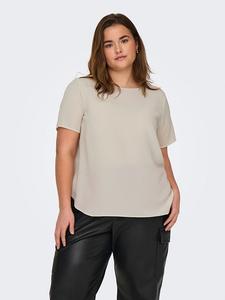 Блузка ONLY Carmakoma, кремовый