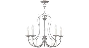 Mirabella 5-световая металлическая люстра Livex, хром