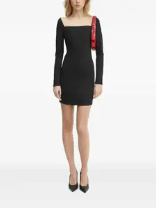 Джинсовое платье с квадратным вырезом GUESS USA, черный