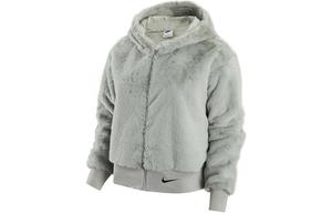 Женская куртка Nike, цвет туманный серый/черный
