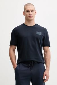 Хлопковая футболка Ea7 Emporio Armani, темно-синий