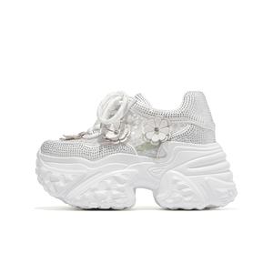 Женские кроссовки Sky Vegetables Low Top Chunky небольшого размера CARDANRO, White