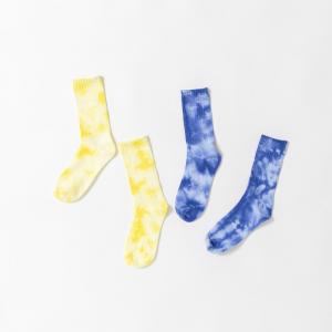 Двухкомпонентные носки с рисунком в стиле тай-дай Branshes, цвет 91_Yellow