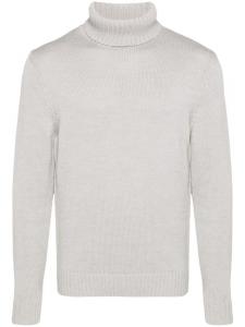 Zanone свитер из натуральной шерсти, серый