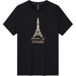 Футболка унисекс базовая черная Anta x XICHA,LIANMINGKUAN