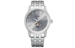 CITIZEN Часы Quartz Movement Stainless Steel Strap Watch 42mm Men's Watch Silver Dial AK5000 54A, Silver Dial