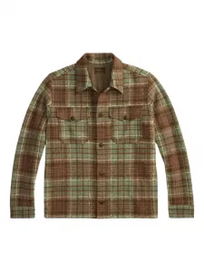 Рубашка в клетку Ralph Lauren RRL, зеленый