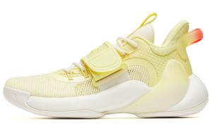 Баскетбольные кроссовки Water Flower 3 мужские с низким верхом лимонно-желтого/слоновой кости белого цвета Anta