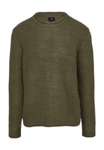 Вязаный свитер с подвернутым краем Qs, зеленый