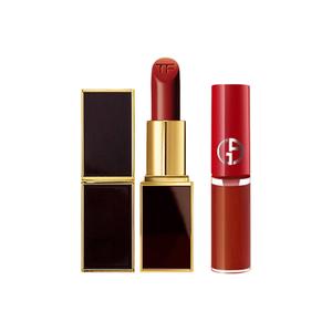 TOM FORD Премиальные помады TF Hot Color Combination, кремовые, увлажняющие, легко растушевываются, 2 шт