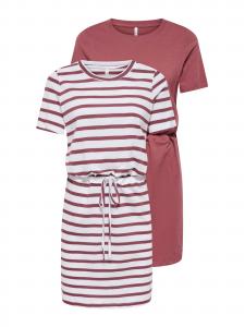 ONLY Платье 'ONLHAPPY' в пастельно-красном цвете