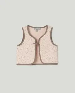 Двусторонний жилет из микровельвета с принтом по всей поверхности, с изображением отдельных цветов, для девочки-ребенка Coconut El Corte Inglés