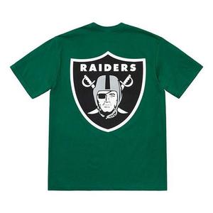 Футболка ss19 x nfl raiders 47 pocket tee crossover short sleeve green Supreme, зеленый