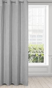 Штора JUDYTA серебро 140х300 см, рюш, лента Eurofirany