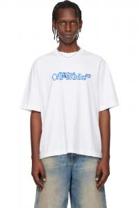 Off-White Футболка с логотипом скейтборда в виде белой облачной стрелки