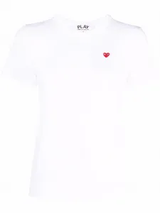 Футболка с нашивкой-логотипом Comme Des Garçons Play, белый
