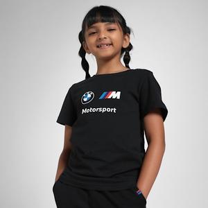 Футболка с логотипом для больших детей Bmw M Motorsport Essentials Puma, черный