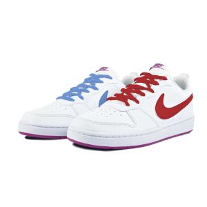 Nike Антискользящие износостойкие низкие детские скейтерские кеды Court Borough белые для подростков