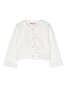 Miss Blumarine твиловая куртка-рубашка, белый