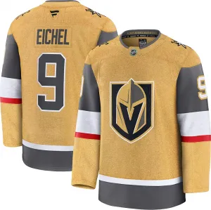 Мужская аутентичная майка НХЛ Vegas Golden Knights Jack Eichel №9 2024-2025 2024-2025 гг Fanatics
