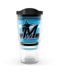 Классический стакан Miami Marlins Hype Stripe, 24 унции Tervis Tumbler, clear