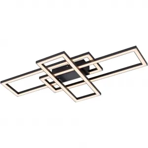 Потолочный светильник LED IVEN LED-панель 1 шт. Теплый белый Just Light, черный