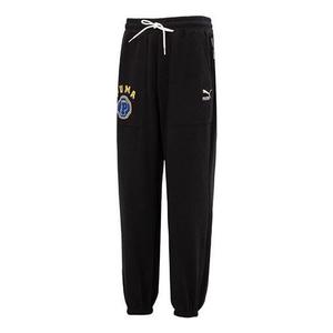 Брюки team pants tr logo pants 'black' Puma, черный