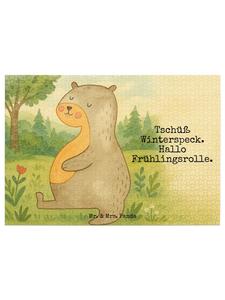 Mr. & Mrs. Panda Дизайн в виде живота выдры-пазла с надписью белого цвета