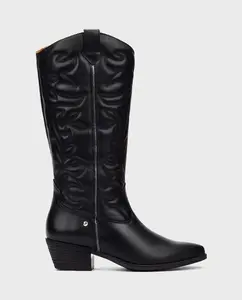 Женские кожаные ботинки на молнии Pikolinos, черный