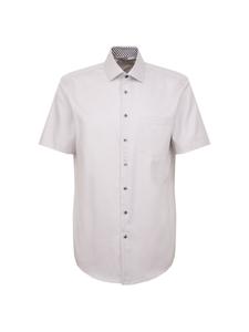 Рубашка на пуговицах классического кроя SEIDENSTICKER Smart Essentials, светло-серый