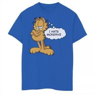 Футболка с рисунком «Гарфилд, я ненавижу понедельники» для мальчиков 8–20 лет Licensed Character