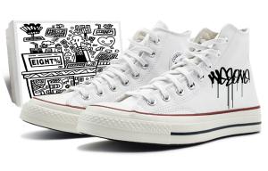 1970-е годы. Кеды унисекс с высоким берцем, белые/черные/красные. Converse