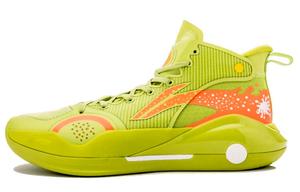 Баскетбольные кроссовки YuShuai 15 мужские, среднего размера, желтые/зеленые Lining