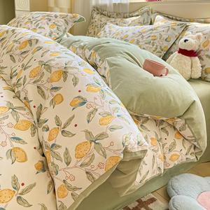 Jie Liya Комплект постельного белья 1.2м (простыня 150x200 см), летний, терморегулирующий, из флисовой ткани, приятной к коже