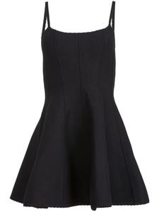 Fleur Du Mal расклешенное платье-корсет, черный