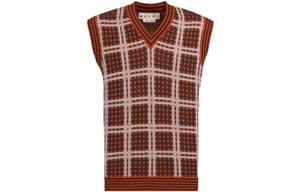 MARNI Свитер мужской Red V-образный вырез Moderate Others