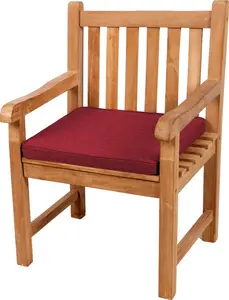 Подушка для сиденья для скамеек, садовых качелей и сидений, гладкая. FK5 (40x40x5, красная)