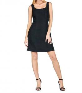 Платье-футляр из твида черного цвета Jade