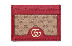 GUCCI Коллаборация с Doraemon холщовая сумка с кожаным кардхолдером унисекс Ebony/Red