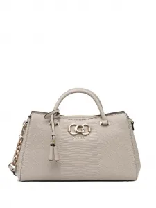 Сумка-тоут Salinge с тиснением под кожу ящерицы GUESS USA, бежевый