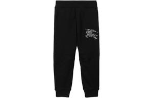 Детские трикотажные спортивные штаны Burberry, цвет Black