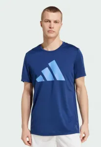 Спортивная футболка run it tee Adidas Performance, Dark Blue Blue Fusion