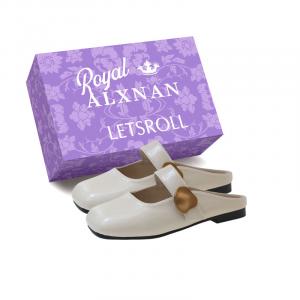 Alxnan Женские бесшумные закрытые тапочки экрю, цвет Ecru Box