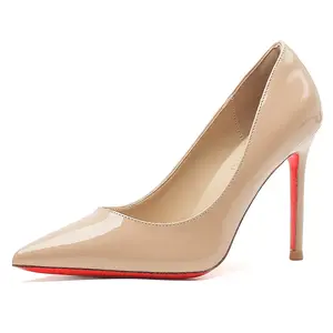 Lan Miao Тонкие каблуки на шпильке для женщин в нюдовом цвете, цвет Nude
