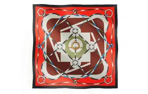 HERMES Шёлковый платок женский разноцветный, Multicolor