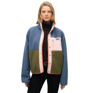 Флисовая куртка Superdry Colour Block, синий